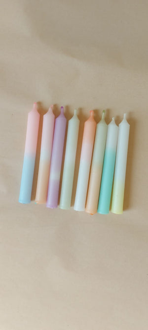 Birthday candles 'Confetti' - a set of eight pieces