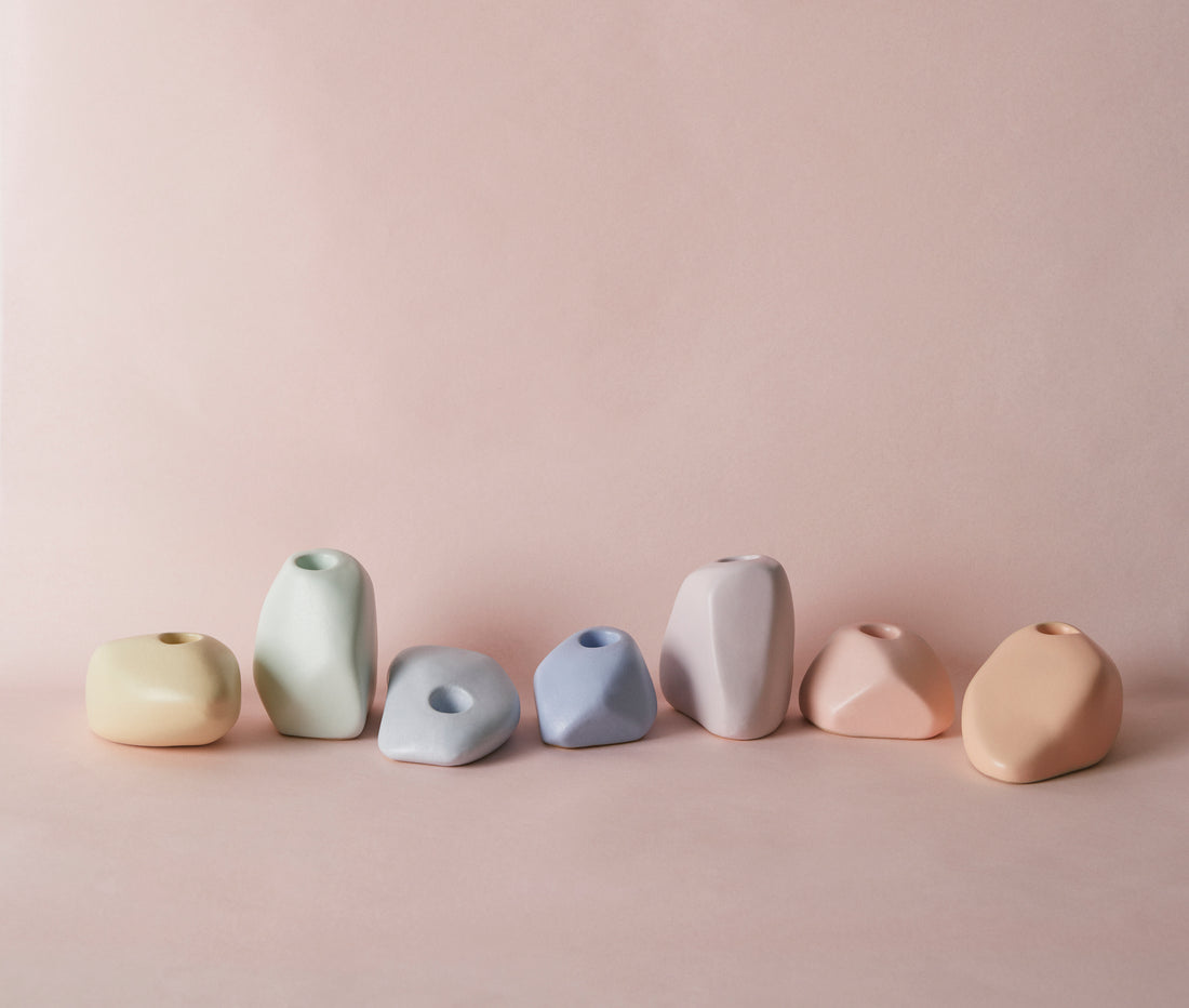 Gezeitensteine- der große Satz (Sieben Stück) - Frau Gold