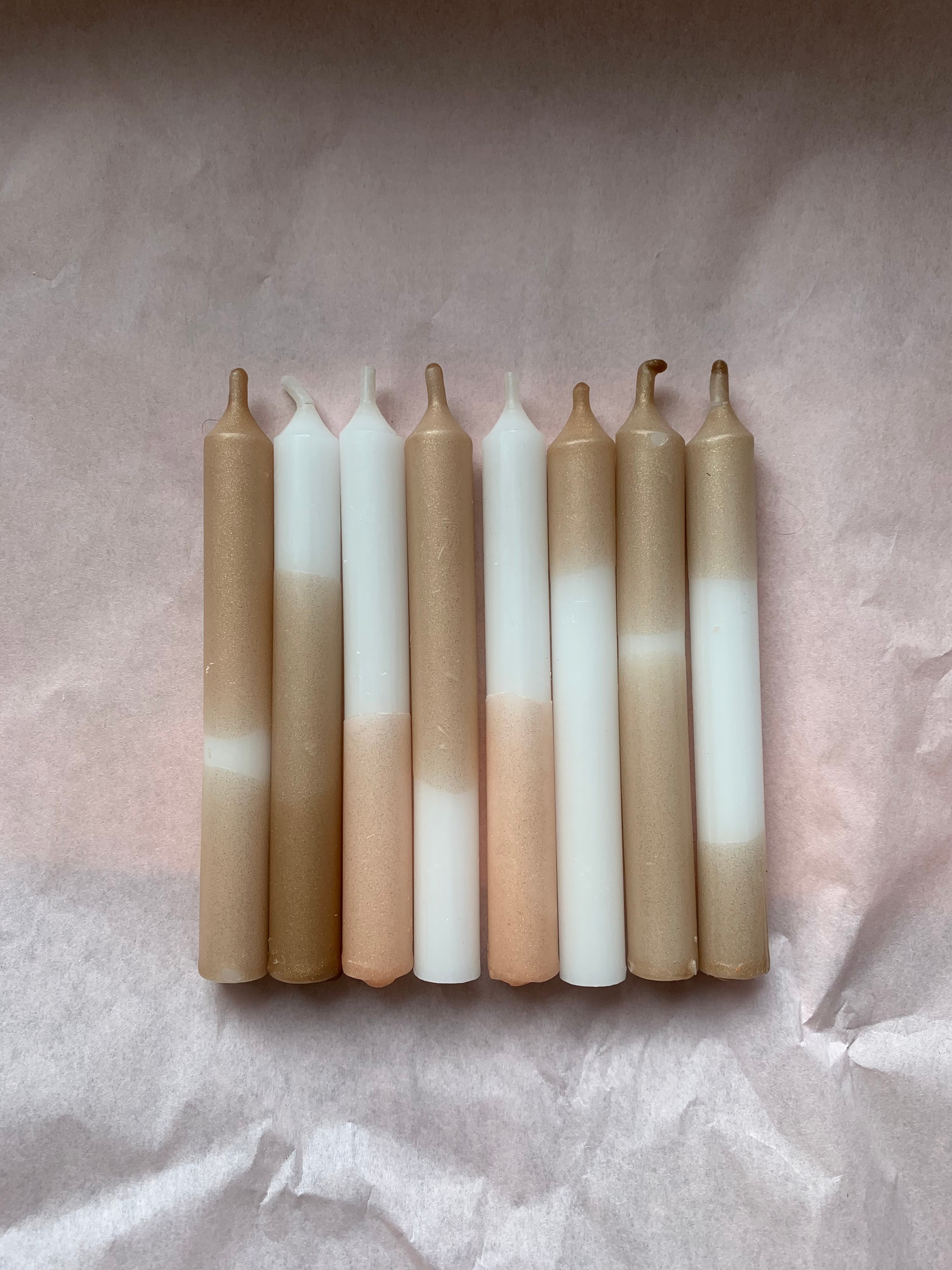 Birthday candles 'Confetti' - a set of eight pieces