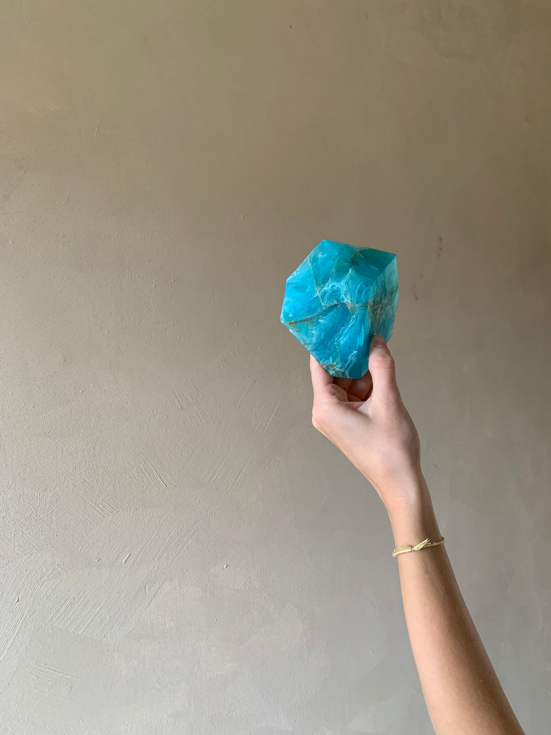 Edelsteinseife Blauer Achat - Frau Gold